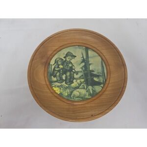 Reuge Edle Hanging Round Wood Music Box Swiss Movement – Plays "Lara's Theme"